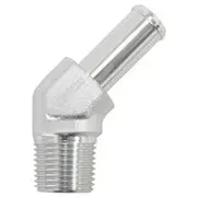 Aeroflow 45° 1/2" NPT to 5/8" Barb, AF845-10ANS