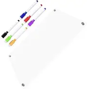 ERINGOGO Dry Erase Board for Refrigerator Acrylic Calendar Whiteboard Memo Board for Daily Notes