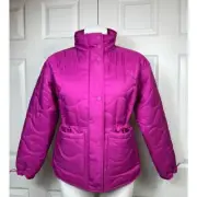 T by Talbots Patch Pockets Quilted Puffer Jacket Small NWT