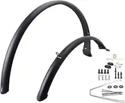 2Pcs Mountain Bike Mud Guards Road Bike Fenders with Mount Hardware Waterproof Wheel Fenders Front Rear Mudguards for Dust, Without 2 Rings