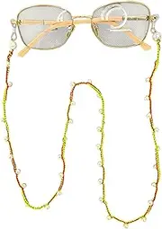 [Generic] Beaded Eyeglass Chain, for Women, Beaded Glasses Chain, Handmade Chain for Glasses, Crochet Eyeglass Chain, Eye Jewelry