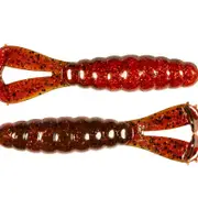 3 Pack of 4.25 Inch Zman Billy Goat Soft Plastic Fishing Lures - Hot Craw