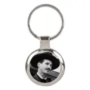 Doc Holliday Tombstone Flag Key Ring Key Chain Key Fob Chrome Finish
