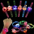12Pack Halloween Party Favors for Kid LED Light Up Bracelet Flashing Glow Dark