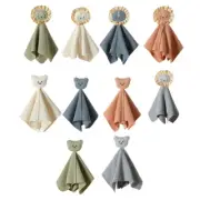 Baby Bib Sleep-Doll Security Blanket Chewing Towel Infant Boys Girl Teether