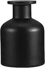 Elegant Glass Diffuser Bottle Refillable Aromatherapy Container for Essential Oils Cylindrical Design for Home Decor and Fragrance Diffusion Black Matte Finish