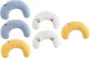 HAPINARY 6Pcs Cat Neck Pillow Shaped Sleeping Pillows for Kittens Pets Soft for Deep Sleep Comfort Present for