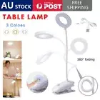 USB Flexible Clamp Clip-On LED Light Reading Table Desk Bed Bedside Night Lamp
