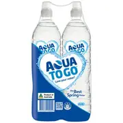 Aqua To Go 1L Water Bottles 4 Pack