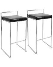 Lumisource Set of 2 Fuji Barstools