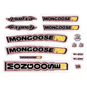 Mongoose - 2000 PRO Expert for Smoke Chrome frame - Decal set - old school bmx