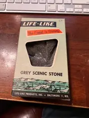 Vintage Train LIFE-LIKE Grey Scenic Stone Model Scenery S103k Original Box