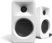 Kanto ORA 100W Powered Reference Desktop Computer Speakers with Bluetooth 5.0 White