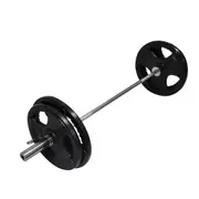 99KG Weight Set 150cm Olympic Barbell Bar 90KG Weight Plate FREE Spring Collar