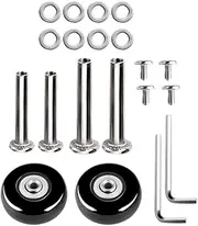 DOITOOL 1 Set Trolley Case Wheels Scooter Wheels Rotary Tool Kit Luggage Repair Wheels Wheel Mute Wheels for Luggage Trolley Caster Wheels Axles Rubber To Rotate Suitcase Toolkit