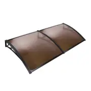 NNEDSZ Window Door Awning Door Canopy Patio UV Sun Shield BROWN 1mx2m DIY