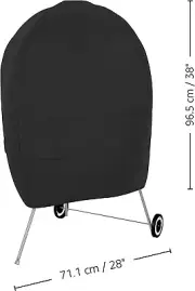 Amazon Basics Charcoal Kettle Grill Barbecue or Beehive Cover, Black