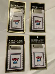 Las Vegas Souvenir Lot Of 4 Refillable Lighters