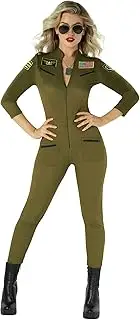 Morph Costumes Womens Pilot Costume Fitted Flight Suits Costume Women Halloween Costumes For Women Military Flight Suit