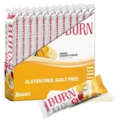MAXINE'S BURN PROTEIN BARS X 12 - MANGO COCONU -HIGH PROTEIN BARS - BB 26/8/2022