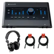 PreSonus Quantum ES 4 USB-C Audio Interface w/ Headphones & 2X XLR Cable Bundle