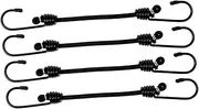 4pcs Bungee Cords with Carabiner Hooks Heavy Duty Elastic Tie Down Straps for Motorcycle Bicycle Camping Outdoor Use Easy Installation Reliable Stability Elastic Design