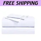 Elegant 4PC King Sheets - 300 Thread Count Cotton, Fits Mattresses Up to 18"