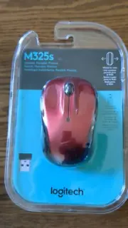 Logitech M325S Wireless Mouse with Receiver, RED, 910-006830