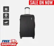 28" 100L Luggage Suitcase Trolley Set BLACK Travel TSA Lock Hard Case