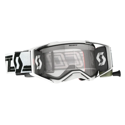 Scott Prospect Super WFS Roll off Motocross Goggles White Black Clear works lens