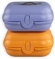 [Tupperware] (2 To Go Mini Twin Size 1 Winnie the Pooh Lilac Donkey + Orange Tigger + Orange Peeler)