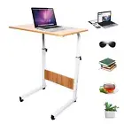 Snack Side Table, C Shaped End Table for Sofa Couch Bed Room Small Table