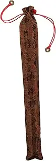 Abaodam Handheld Folding Fan Cover Exquisite Silk Fabric Sleeve for Chinese Style Hand Fan for Weddings Durable Brocade Design Portable Storage