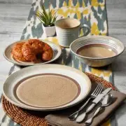 Gibson Laurie Gates Sovana Terracotta Dinnerware - Mugs, Plates, Bowls +++ NEW