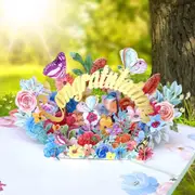 CONGRATULATIONS in Spring Garden Pop Card