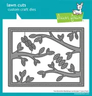 Lawn Fawn Tree Branches Backdrop: Landscape Die : April 2025 Collection