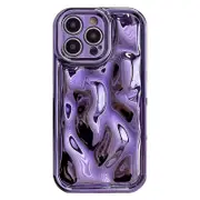 For iPhone 14 Pro Anti-drop Phone Case Meteorite Texture Electroplating Soft TPU Cover