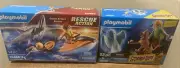 Playmobil SCOOBY-DOO! Scooby & Shaggy with Ghost / Shark Attack Rescue New