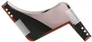 AIMALL Precision Beard Styling Shaping Template Comb, Durable ABS Barber Tool Symmetry Trimming Shaper Stencil - Achieve Perfect Jawline, Goatee, Moustache & Sideburns