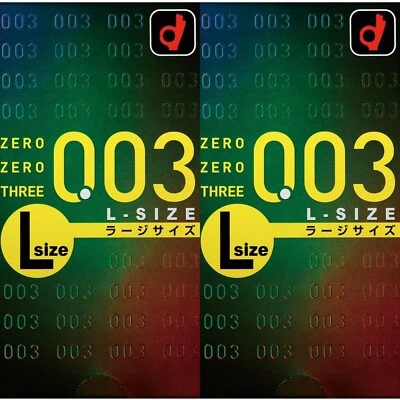 Okamoto Zero Three 0.03mm Condoms Large 2Pack Set 10Pieces/1Box Made in Japan