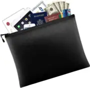 Fireproof Document Bag 13.4"x9.4" Waterproof Storage Pouch for Files Cash Tablet