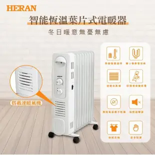 【HERAN 禾聯】智能恆溫葉片式電暖器-7片式(HOH-15CR710)