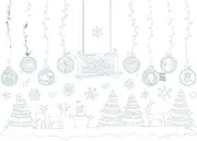 Christmas Window Glass Sticker Decal Mural Home Decoration Wall Stickers Wall - Festive Christmas Window Decals