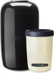 Black Yogurt Maker with 1Kg Jar & Temperature Strip | Yoghurt Maker