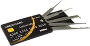 Loboo Idea Key Pad Tool Set for Credit Card Padlocks with Keys Silver