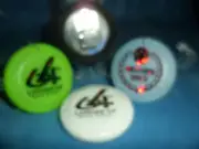 Disc Golf Christmas Ornament 4 Pack 2 1/2" Zing Cap Size