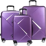 [Tiktun] Luggage Sets,pc+abs Hardshell Lightweight Durable Spinner Wheels Suitcase
