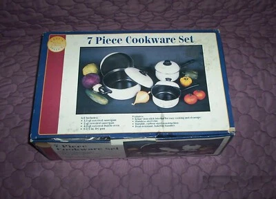 Chef's Select 7 Piece Cookware Set Non-Stick, Carbon Steel, Stay-Cool Handles