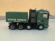 WSI truck models, Scania R Highline 8X4 + Ballast Box, SCHINDLER & SCHLACHTER