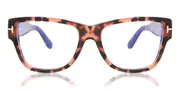 Tom Ford FT5878-B Blue-Light Block 056 Men's Glasses Tortoiseshell Size 55 - Private Health Rebate - Blue Light Block Available